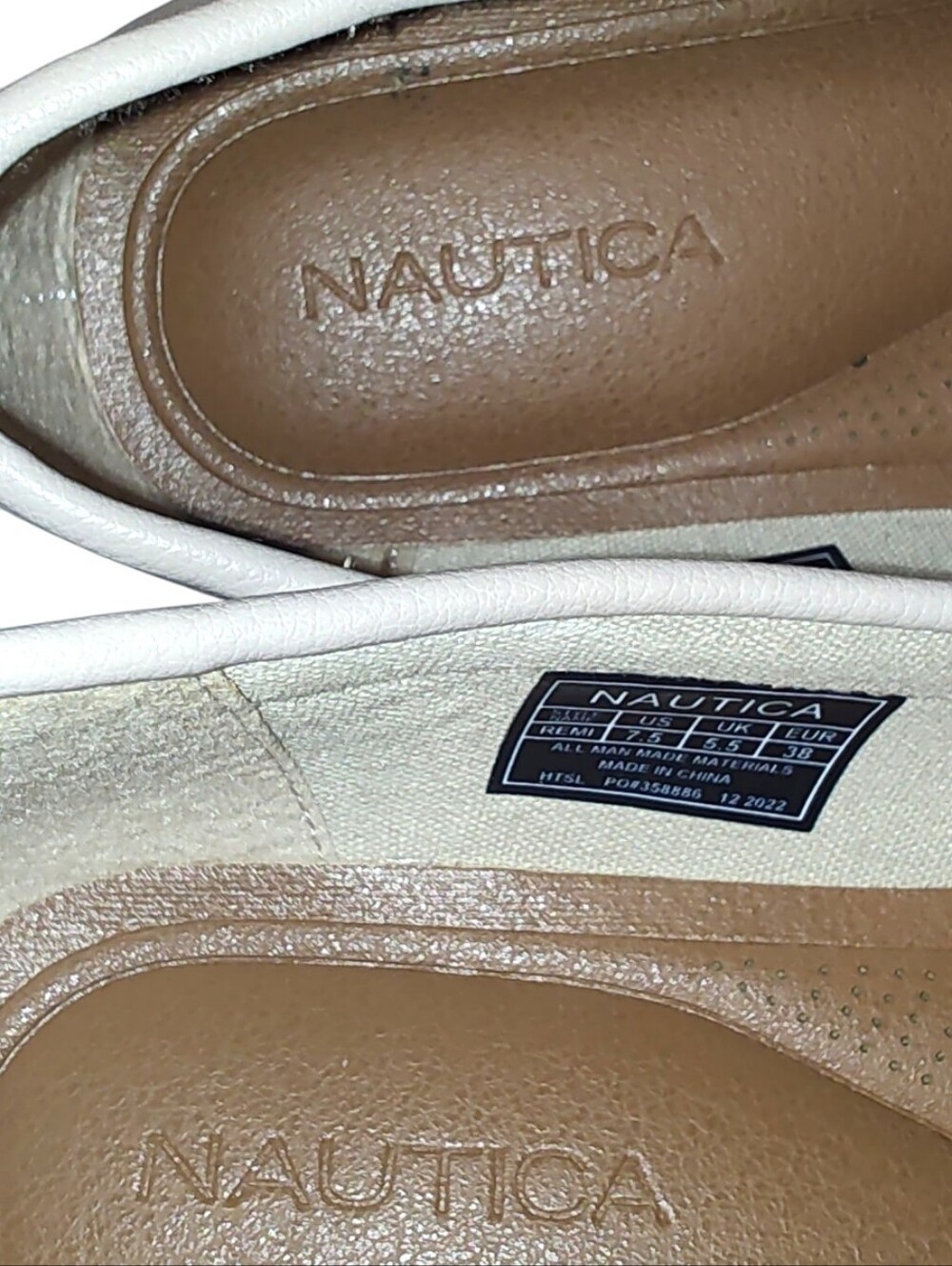 Nautica "Remi" Tan Bow Accent Loafers | Women's Size 7.5 - Picture 9 of 12